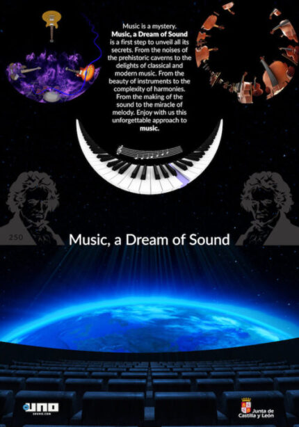 poster with piano keyboard for Music, A Dream of Sound