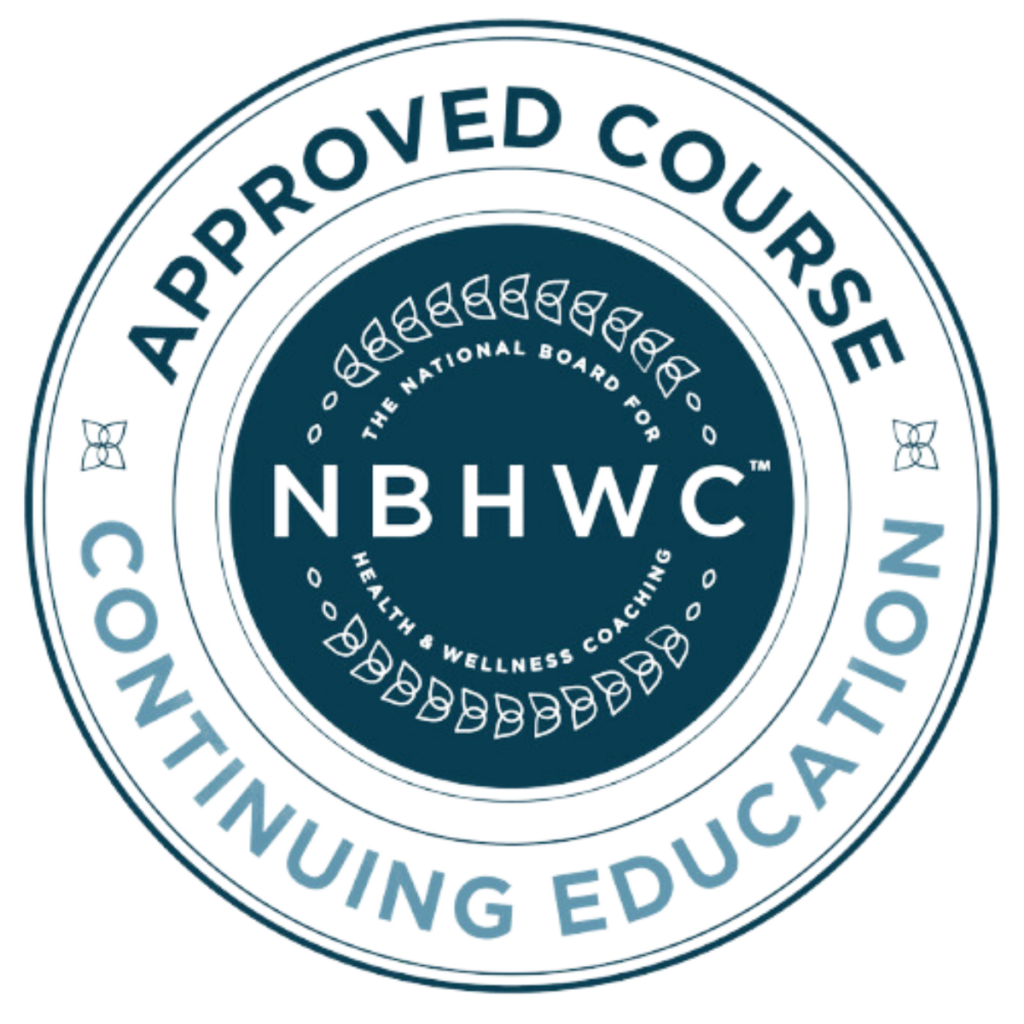 National Board of Health and Wellness Coaches (NBHWC) Approved Course Logo