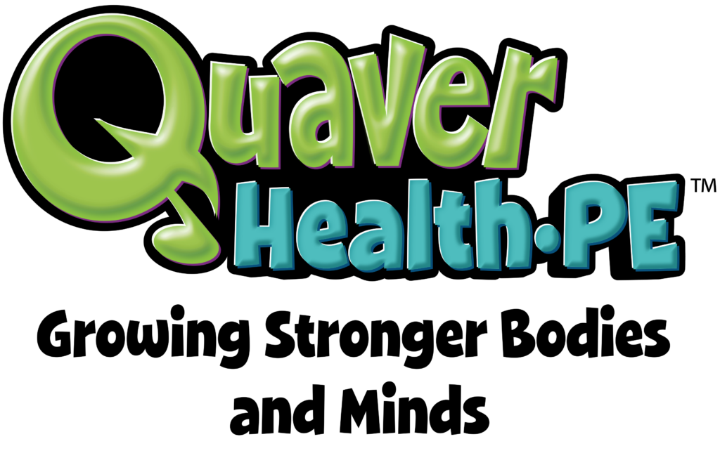 Quaver Health PE tm Growing Stronger Bodies and Minds Logo
