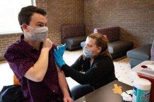 UW-Stevens Point nursing students assist with COVID-19 vaccines