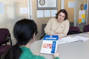 UW-Stevens Point intern offers social service connections at local library