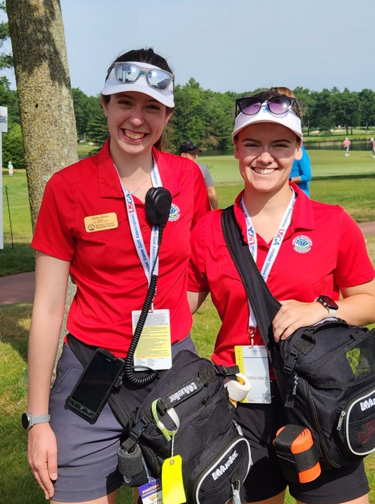 Athletic training students carried medical kits, cooling towels, water bottles and walkie-talkies as part of the medical rover team.