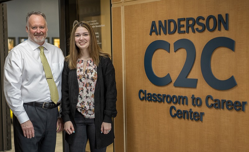 Assistant Professor Bo DeDeker helped Ackley devise a plan to complete her accounting degree in two years.