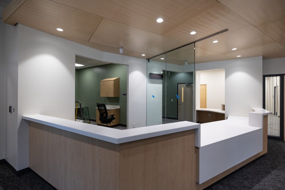 Student Health and Wellness Center reception area