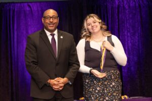Graduate helping the planet everywhere she can
