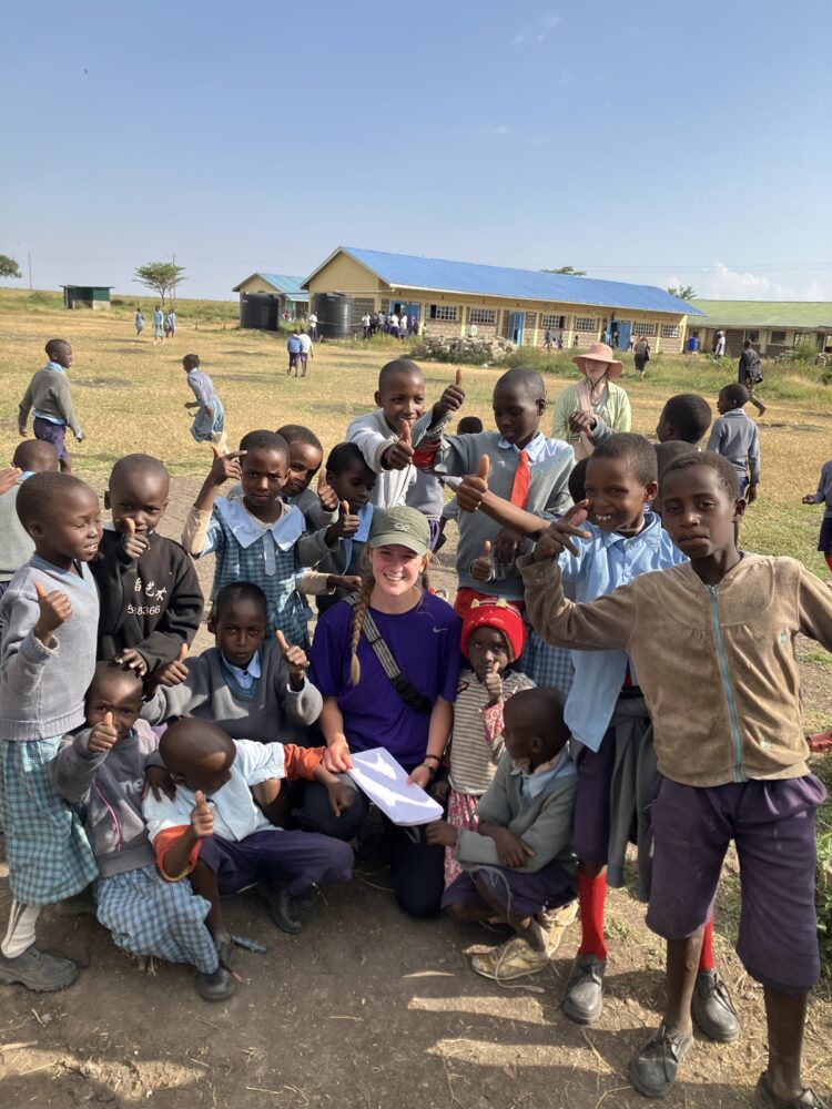 Alice Maas worked to build a garden at a school in Kenya as part of a study abroad program through the CNR.
