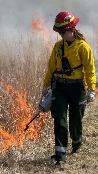 Maas was a member of the UWSP Fire Crew.