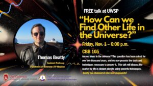 EVENT POSTPONED: New date TBA - The search for extraterrestrial life will be focus of UWSP ‘Badger Talk’ event