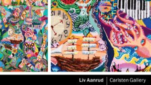 Psychedelic textile work on display at UWSP’s Carlsten Art Gallery