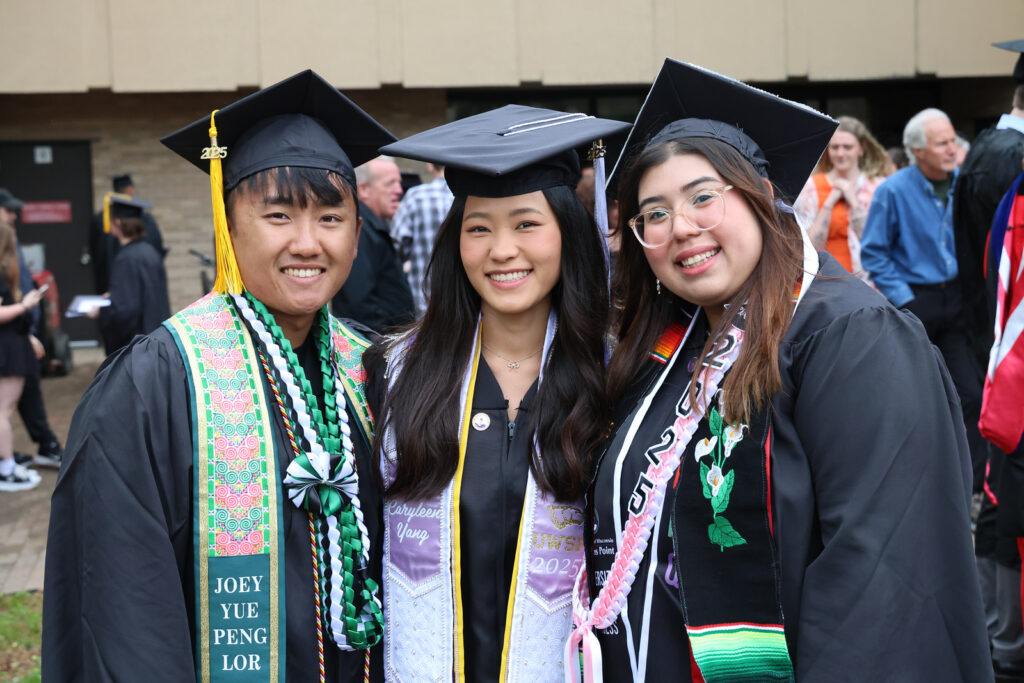 students at commencement