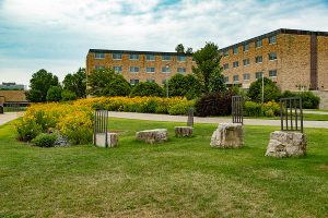 UWSP Residence Hall building on campus - Hansen Hall