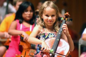 Aber Suzuki Center/students playing strings