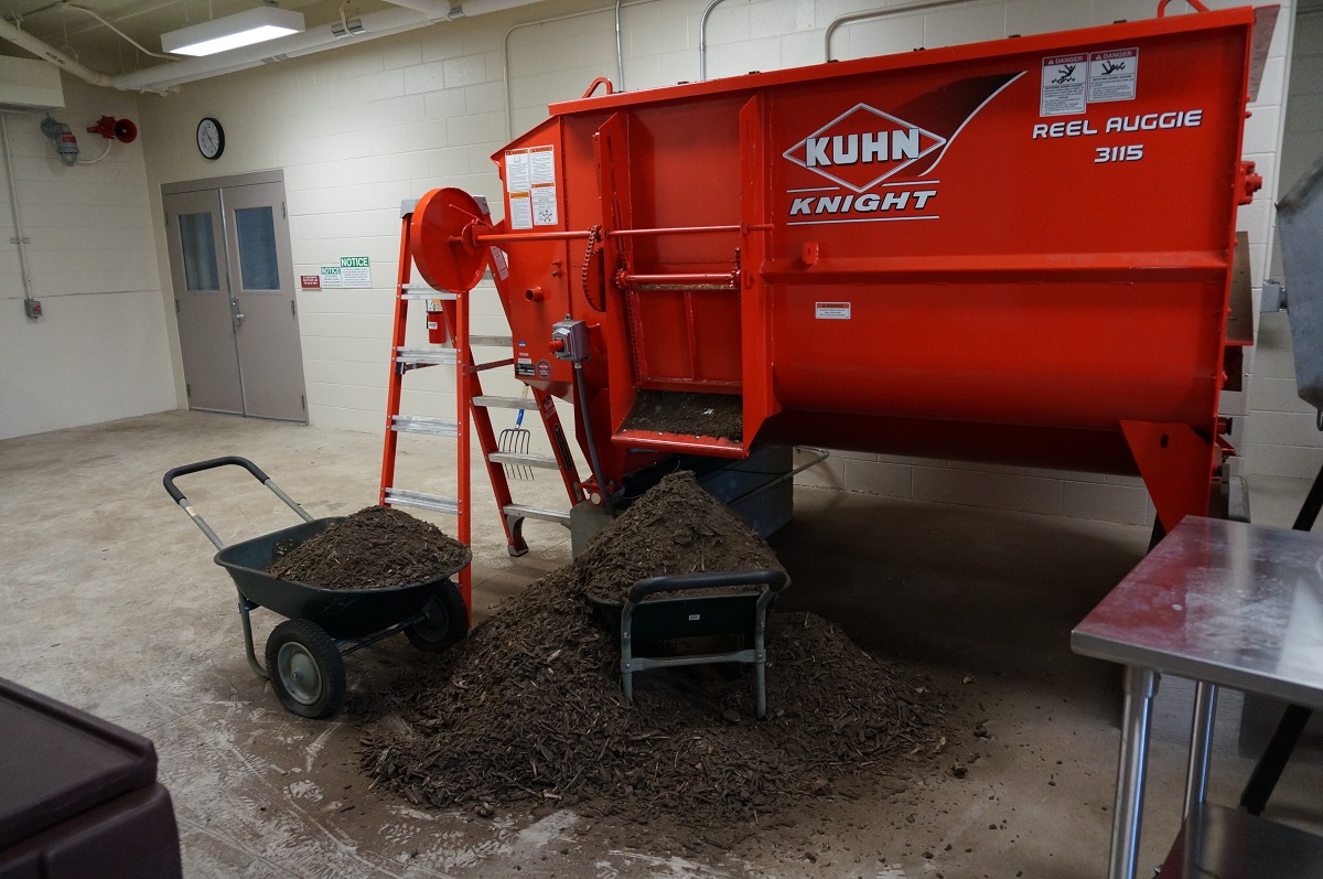 Mulch made in Waste Education Center