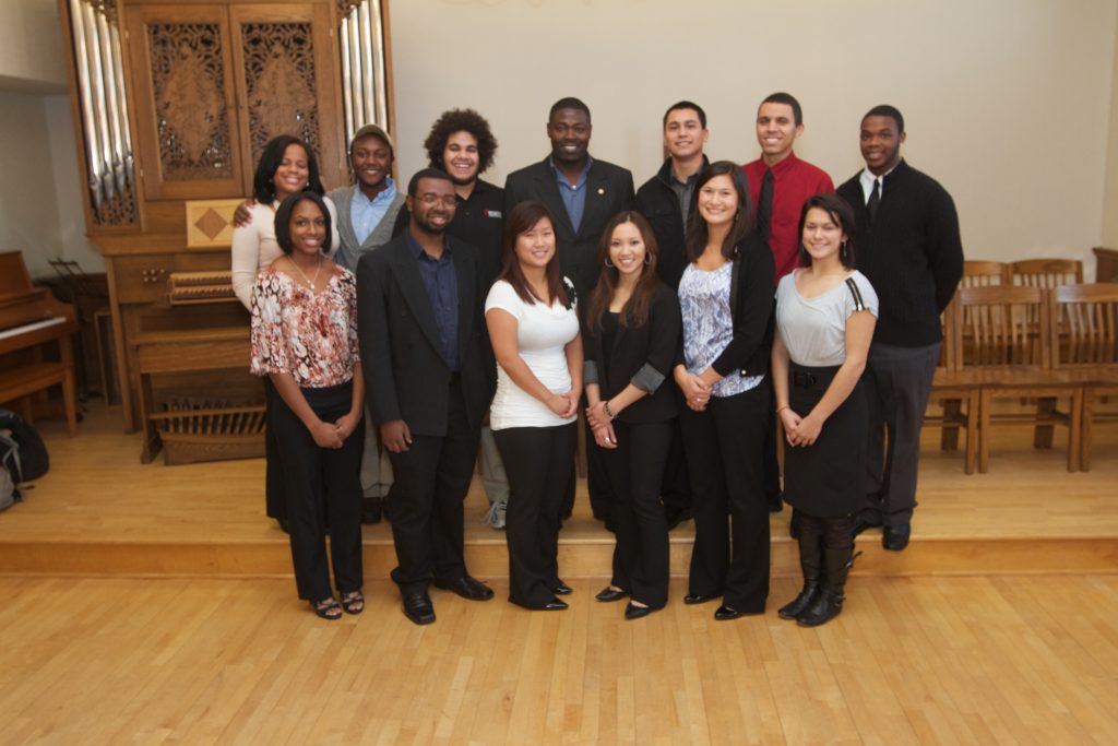 Noel Compass Scholar students at a luncheon
