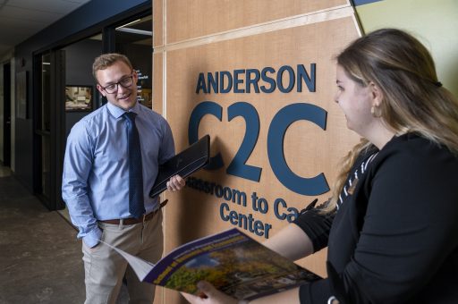 UWSP students at Anderson Classroom to Career Center