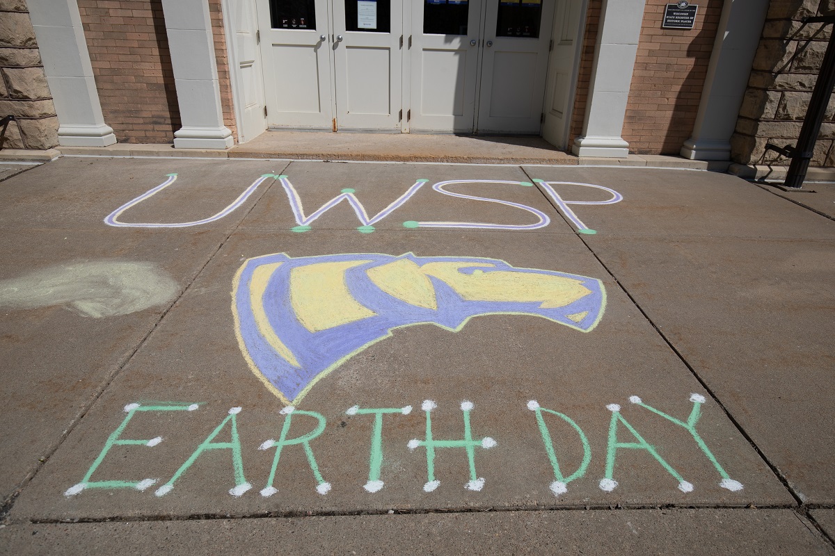 chalk drawings for Earth Week