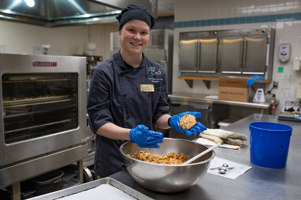 Brooklyn Heiss in the CPS Cafe