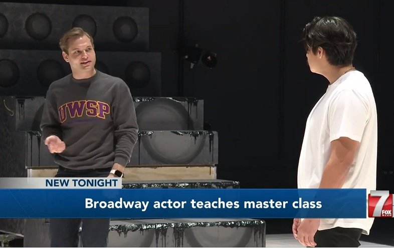 Sam McLellan leads master class at UWSP