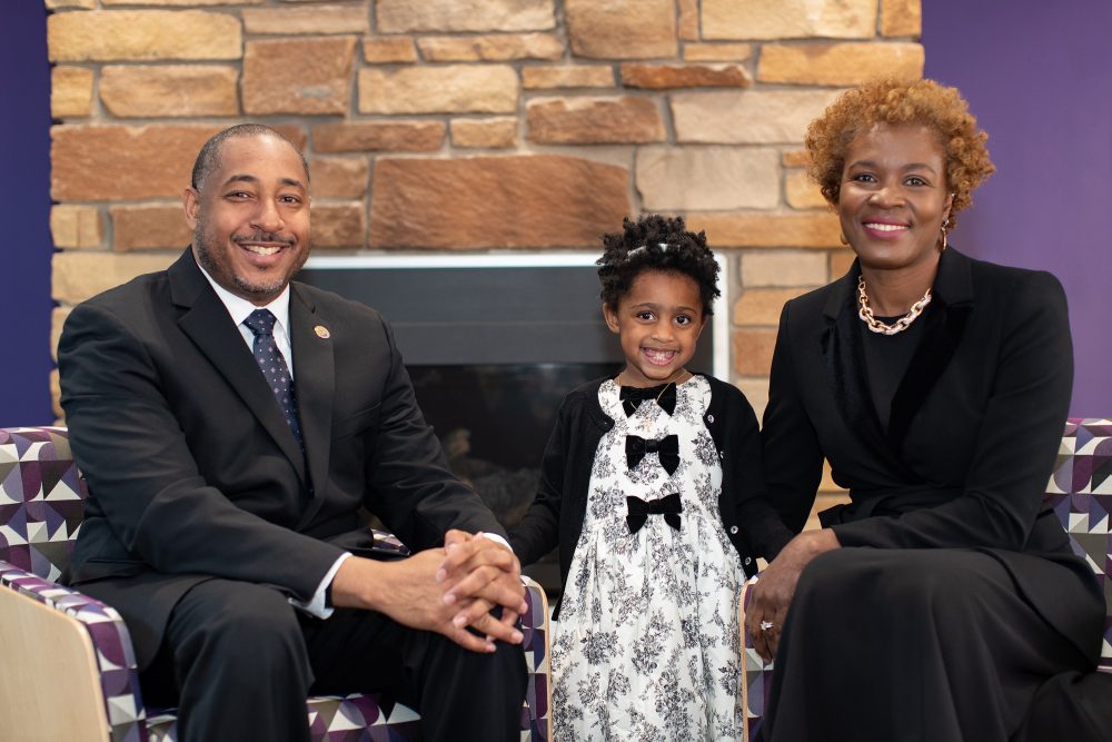 Chancellor Gibson with his family