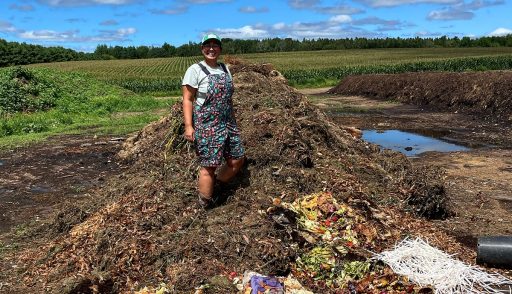 Maya Desai interned for a composting company in Wausau