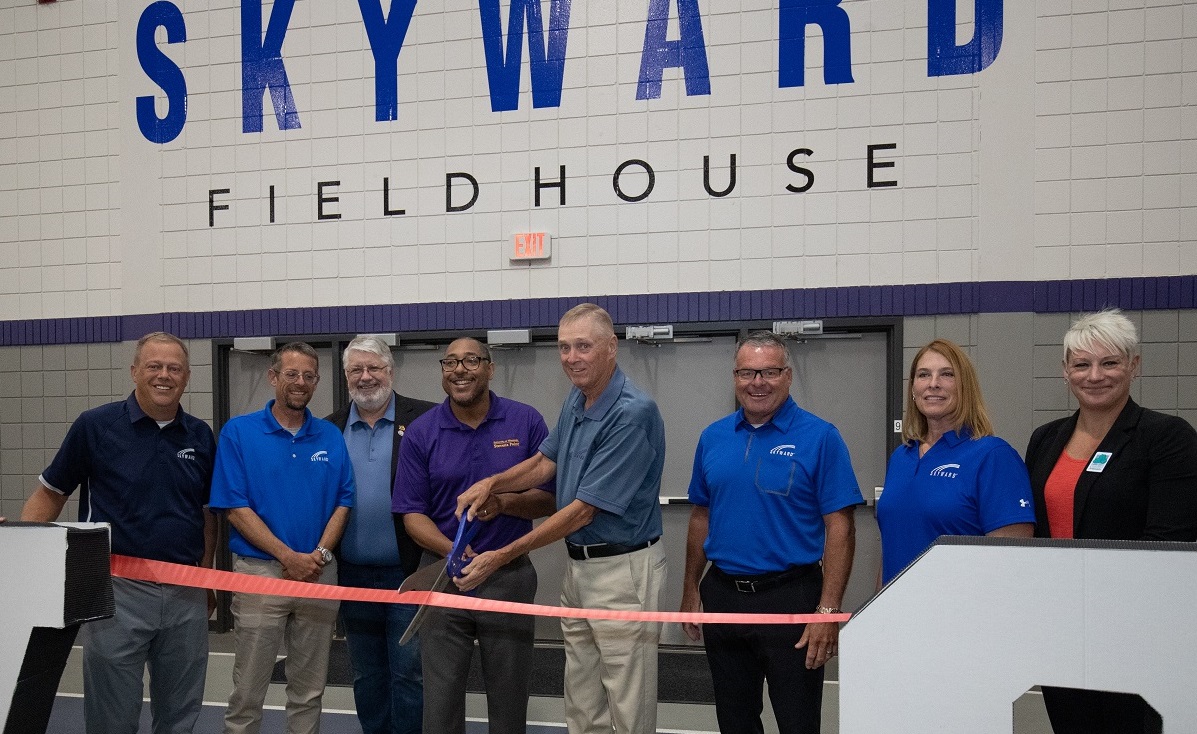 Skyward Fieldhouse ribbon cutting