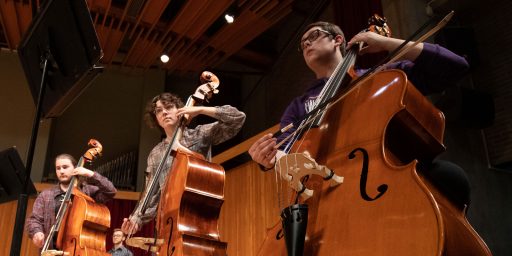 Student Bass players for symphony