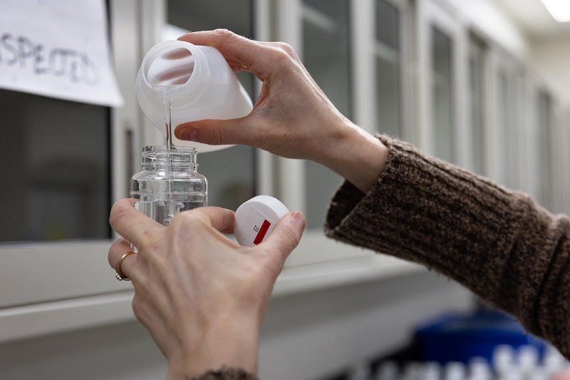 Water testing at the Water and Environmental Analysis Lab