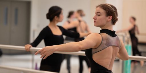 Dance Student at Balet bar