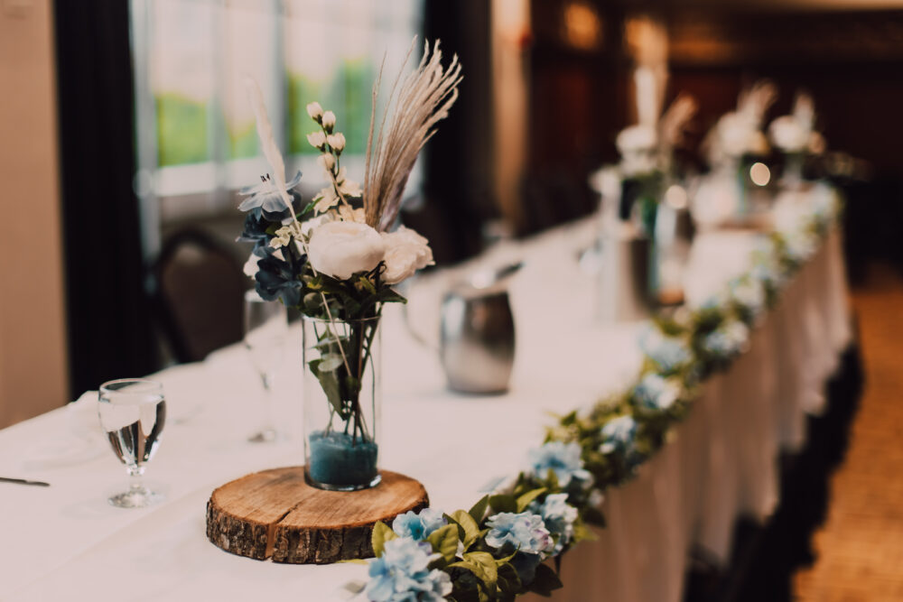 Head table at an Alumni Wedding