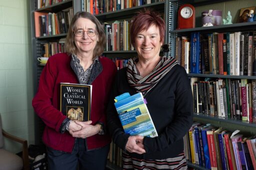 Professors Alice Keefe, philosophy and religious studies, and Rebecca Stephens, English, are among those who have coordinated the Women’s and Gender Studies minor.