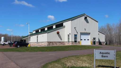 Aqua barn at the Northern Aquaculture Demonstration Facility