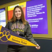Madison Ackley, Crandon, will graduate with a degree in accounting after only two years at UW-Stevens Point.