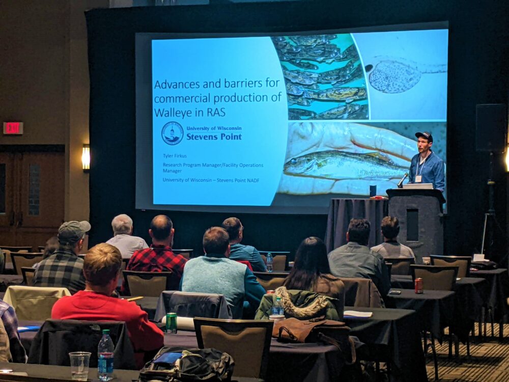 NCRAC Conference Tyler Firkus Presenting Walleye Research