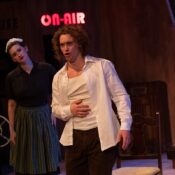 Chandler Benn and soprano Natalie Romanick in The Old Maid and the Thief, an American opera performed at UW-Stevens Point this spring. The vocal performance majors graduated in May.