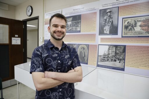 Dylan Potter's interest in history led him to working with Professor Rob Harper, researching local Native American tribal history and culture.