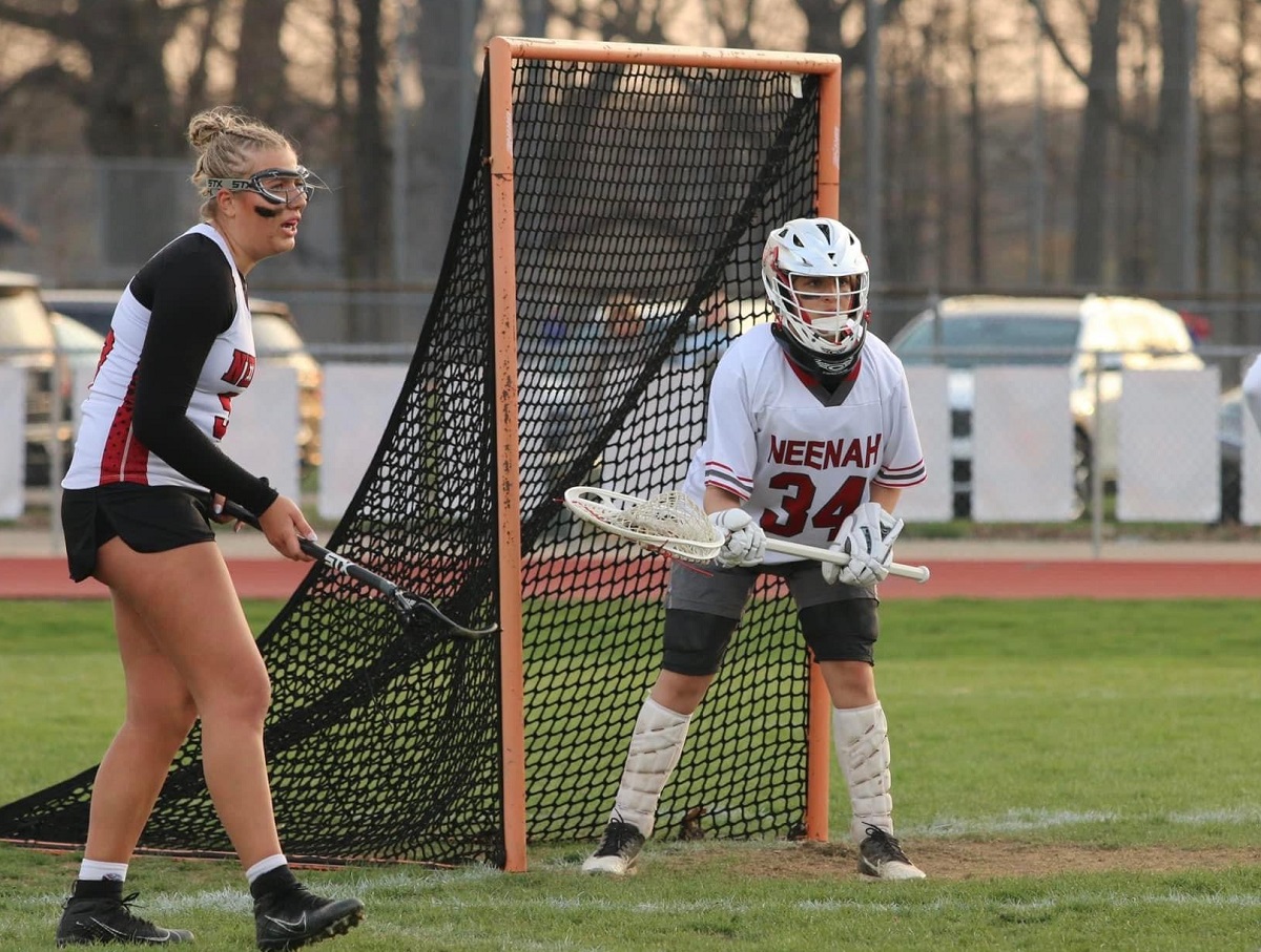 Allison Schmidli, a first-year student at UW-Stevens Point, is looking forward to playing collegiate lacrosse after serving as a goalie for the Neenah High School team for the last three years.