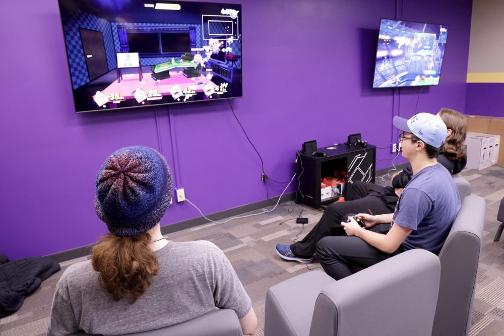Nintendo Switch consoles are among the gaming options at the new Esports Center.