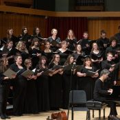 The UW-Stevens Point choir will perform with the Campus Band and Orchestra in a concert on Thursday, Nov. 30.