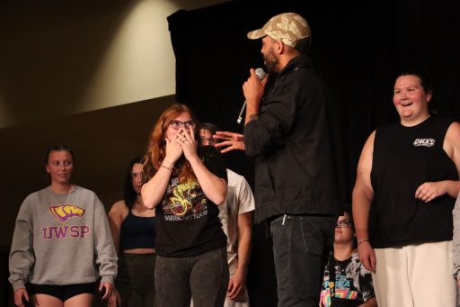 Image of Hypnotist Chris Jones at UWSP