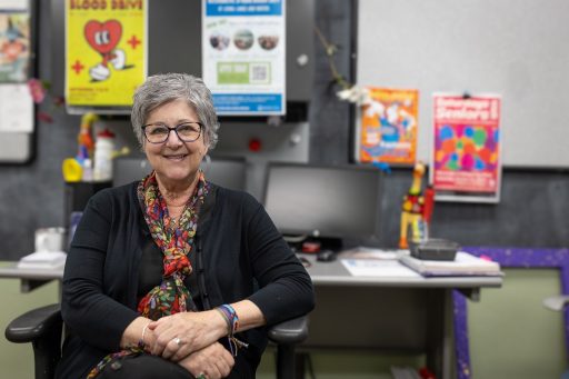 Marlene Stern-Jimenez is a non-traditional student at UW-Stevens Point, making the most of her time to complete a degree in social work and volunteer to help others in her community.