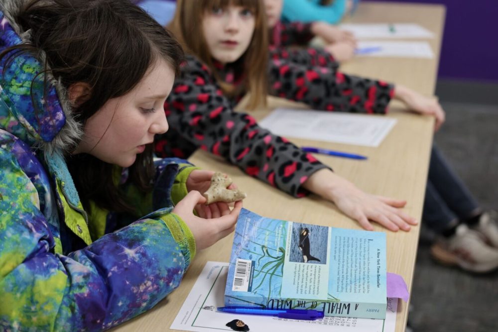 Students attend a Junior Scientist program, sponsored by the Museum of Natural History.