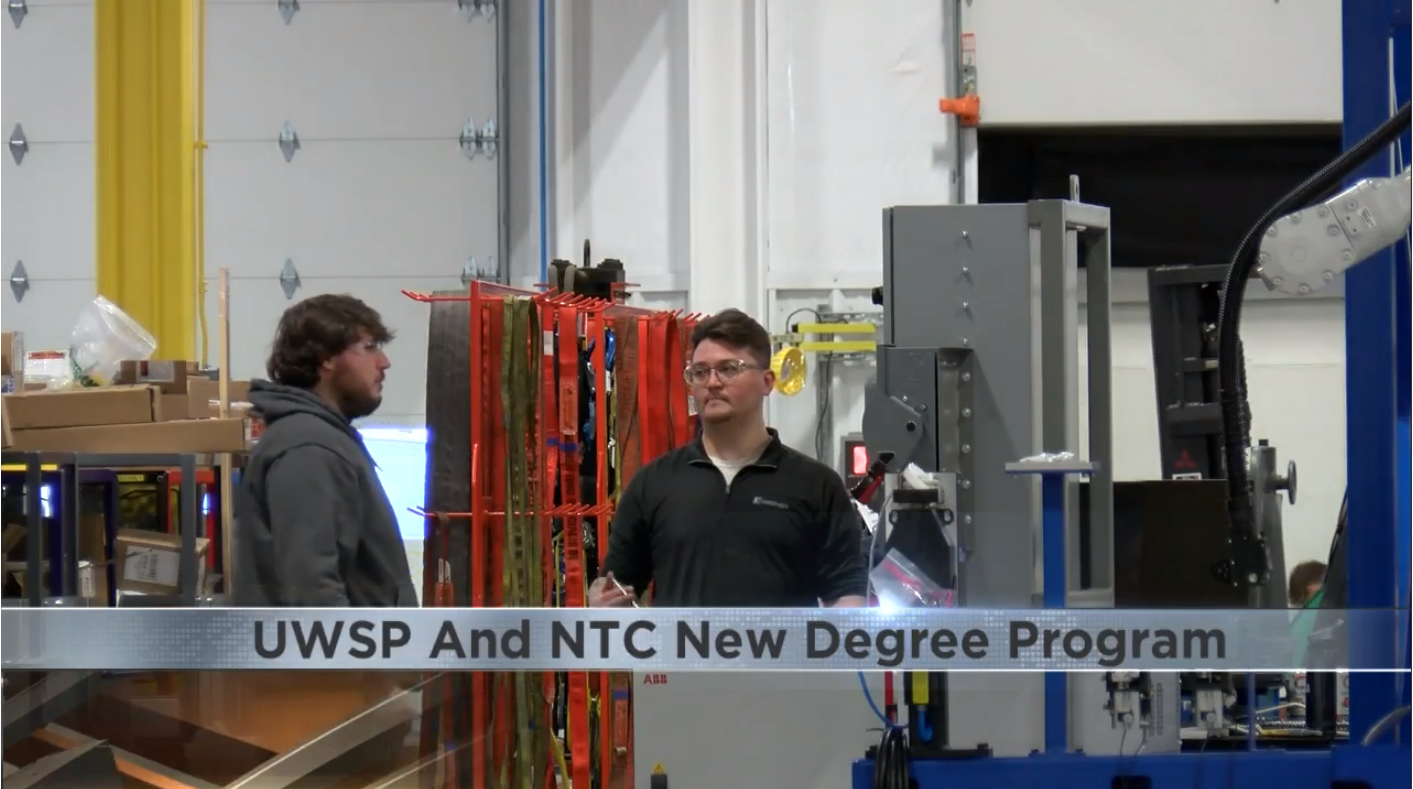 UWSP and NTC hosted an event at Greenheck in Wausau to sign a partnership for a new technology management degree completion program.
