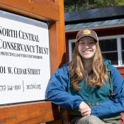 Morgan Goff, a junior conservation and community planning major at UW-Stevens Point, is an intern at the North Central Conservancy Trust in Stevens Point.