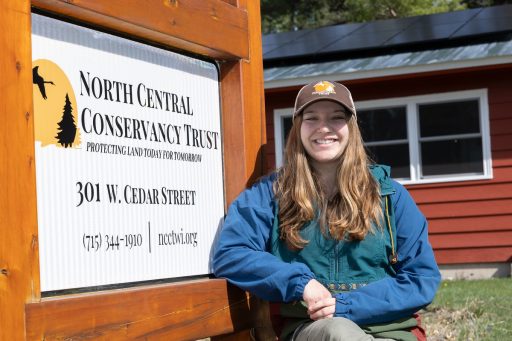 Morgan Goff, a junior conservation and community planning major at UW-Stevens Point, is an intern at the North Central Conservancy Trust in Stevens Point.