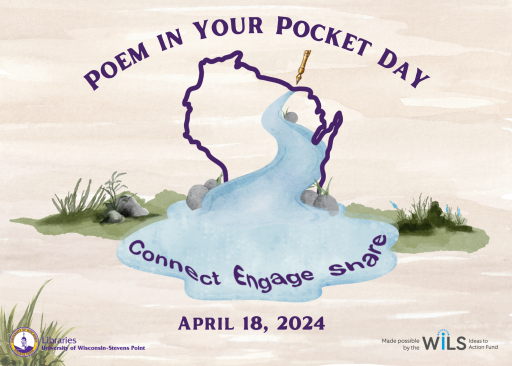 UW-Stevens Point will celebrate National Poetry Month by participating in Poem in Your Pocket Day on April 18.
