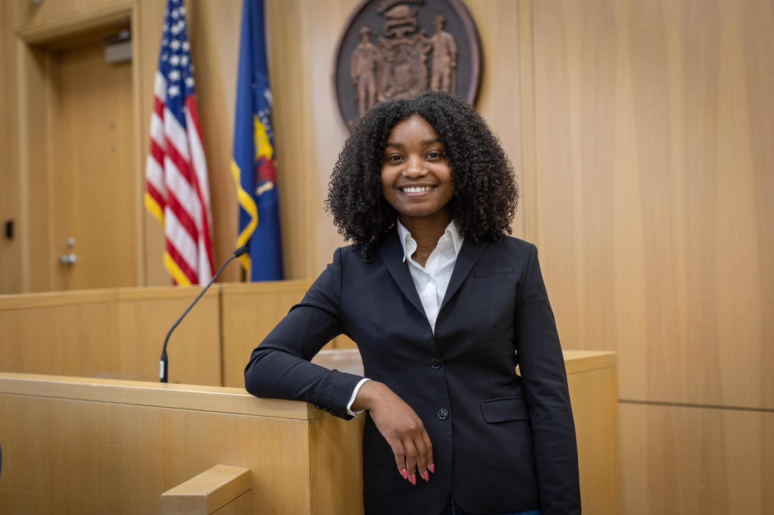 May graduate Destiny Lloyd received $135,000 in scholarships to pursue law at George Washington University.