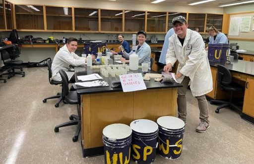 Students in an urban soils course will screen local soil samples as part of a free soil testing event at UW-Stevens Point on Saturday, May 11.