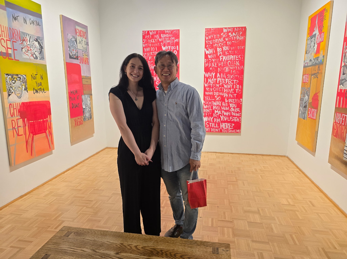 Biadasz’ mentor JinMan Jo has supported her throughout her undergraduate career, including at the bachelor of fine art senior showcase at Carlsten Gallery.
