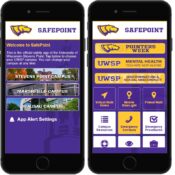 The new SAFEPOINT app offers the UWSP community information on safety, support services, campus resources and events.
