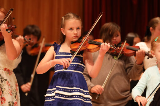 Children playing instruments